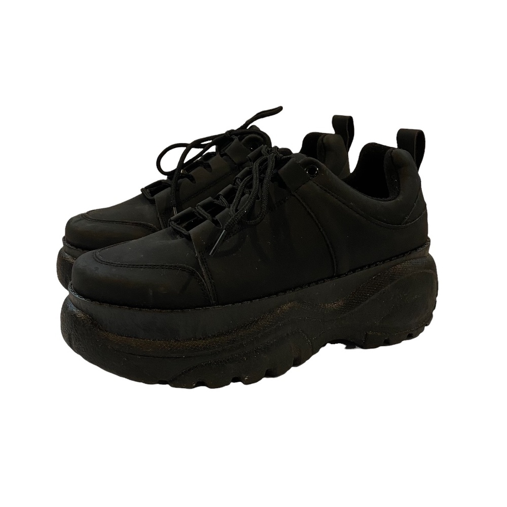 Dolls Kill Bamboo Black Soar High Chunky Platform Women's Sneakers